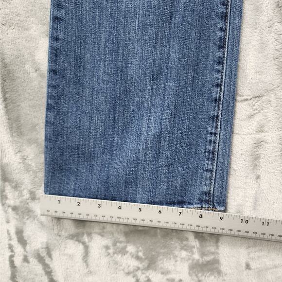 Vintage Maurices Jeans Womens 7/8 SHORT Blue Taylor Boot Cut Mid Rise Stretch - Picture 12 of 13